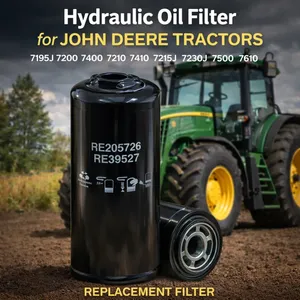Filtro de aceite hidráulico RE205726 RE39527 para tractor <span class=keywords><strong>John</strong></span> <span class=keywords><strong>Deere</strong></span> 7195J 7200 7400 7210 7410 7215J 7230J 7500 7610, filtro de repuesto - Product Image 2
