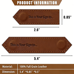 ที่คั่นหนังสือแม่เหล็กหนังวินเทจ สไตล์เรโทร สำหรับสำนักงานและโรงเรียน ที่คั่นหน้าแบบปรับแต่งได้ เหมาะสำหรับเป็นของขวัญและสำหรับชมรมหนังสือ - Product Image 2