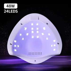 Lampe à ongles UV LED professionnelle 48W, sécheuse rapide pour gel, avec 4 minuteurs, capteur automatique et écran LCD - Product Image 4