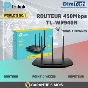 Nuevo Router Inalámbrico <span class=keywords><strong>TP</strong></span>-<span class=keywords><strong>Link</strong></span> <span class=keywords><strong>TL</strong></span>-<span class=keywords><strong>WR940N</strong></span> N450 <span class=keywords><strong>450Mbps</strong></span> 2.4GHz, 3 Antenas, 1 WAN, 4 LAN, Venta al Por Mayor - Product Image 4