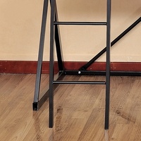 Lit superposé simple en métal fini avec revêtement en poudre noire, directement de l'usine, avec bureau intégré en dessous, lit de dortoir