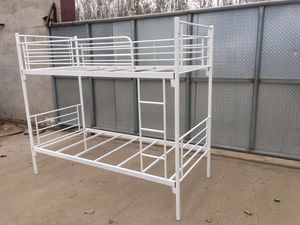 Heavy Duty barato Metal Refugiado cama folhas coloridas crianças crianças beliche - Product Image 5