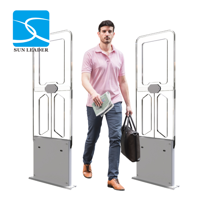 Library RFID Security Gate ISO15693 13 56MHz Book Anti Theft Detection System With People Counting Display Alarm