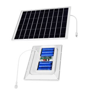 Panneau solaire 8W avec batterie pour caméra de sécurité, avec port Micro USB et USB-C pour caméra rechargeable extérieure DC 5V - Product Image 2