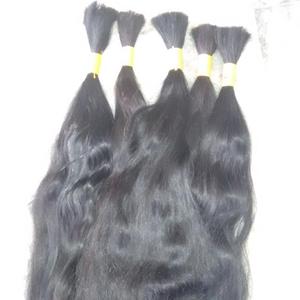 Cabello humano indio remy virgen, cutícula completa al por mayor, pelo humano indio a granel de la India - Product Image 1