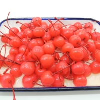 Fruits de cerise en conserve de marque Thomas délicieux et nutritifs au sirop dans des bocaux en verre cerise rouge au sirop exportation dans le monde entier