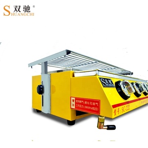 Vente chaude 4 brûleurs En <span class=keywords><strong>Acier</strong></span> <span class=keywords><strong>Inoxydable</strong></span> Propane BBQ Grill Machine Réglable Intérieur GPL Grills À Gaz Couvercle En Verre pour Restaurants - Product Image 5