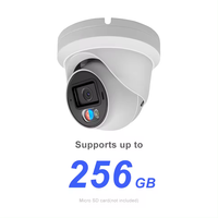 8MP IP Camera Security Turret POE Outdoor Camera Smart Red and Blue Light Sound Alarm Human/Vehicle Detection WDR H.265+