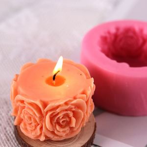 Gifts Decoration Roman Baking Panty Rose <b>Soap</b> <b>Mould</b> Candle Silicone Wax Valentines Day Candle Gift 2023 for Candle Making - Product Image 5