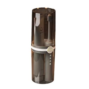 Ensemble de gobelets de voyage portables pour brosses à dents, transparents, gris et blancs, anti-poussière, pour la salle de bain et les voyages - Product Image 5