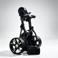 Chariot de golf électrique léger avec pliage en un clic, chargement USB, poignée numérique, batterie SLA ou batterie au lithium
