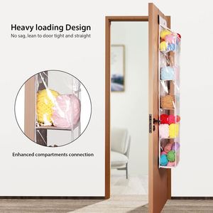 ที่แขวนเก็บไหมพรมสำหรับถักนิตติ้งและโครเชต์ พร้อมช่องใสพลาสติก 5 ช่อง - Product Image 4