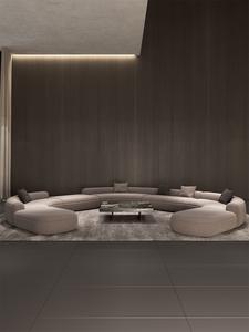 طقم غرفة معيشة فاخر مبطن، أريكة قطاعية فاخرة، أثاث صالة من فوشان، أرائك غرفة معيشة بأسلوب تقليدي - Product Image 4