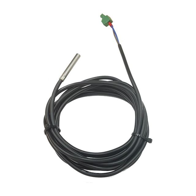 High-quality stainless steel cylindrical probe sensor NTC 10K thermistor tail XH2.54-2P connector