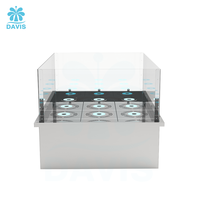 Fontaine musicale portable en acier inoxydable pour usage extérieur en hôtel, lumières LED à changement de couleur, fontaine dansante, contrôle des lumières, respectueuse de l'environnement