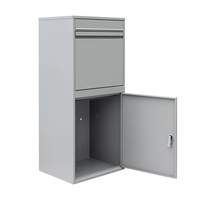 Boîte à colis intelligente autoportante en acier inoxydable thermolaqué, étanche, pour la livraison de courrier et de colis en extérieur