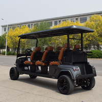 Voiturette de golf électrique 48V 6 places, 5KW, lithium haute performance, produit chinois, voiturette de golf 6 personnes