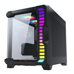 Buồng Đôi Siêu Không Gian ATX Cube Gaming Case Hỗ Trợ Bộ Làm Mát <span class=keywords><strong>Cpu</strong></span> Lỏng 360MM - Product Image 2