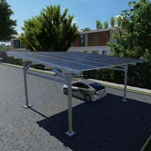 CHIKOSolar Panel Carports Sistema de cochera Producto montado en el suelo Sistema de montaje solar impermeable de acero galvanizado en caliente - Product Image 1