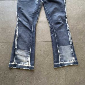 Pantalones Vaqueros Casuales de Mezclilla con Lavado Vintage para Hombre, con Detalle de Dobladillo Acampanado, Jeans Duraderos y Elegantes para Uso Diario, Cultura Hip-hop Y2K - Product Image 5