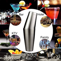 Creation Factory Direct Kit de barman personnalisé Set Shaker à cocktail professionnel Boston en acier inoxydable à sublimation avec support