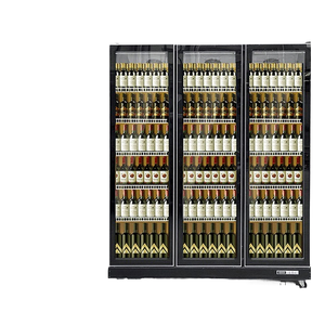 Vitrine commerciale à double porte refroidie par air congélateur en acier inoxydable pour vin verre à bière électrique pour Internet - Product Image 2