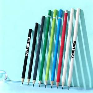 Lápices 2B Promocionales para Oficina, con Logotipo Personalizado Impreso, Lápices Mini de Madera Natural con Goma, Venta al Por Mayor - Product Image 1