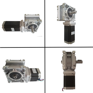 NMRV 30 웜 감속기 및 스테핑 모터 Nema 23 웜 기어 모터 <span class=keywords><strong>24V</strong></span> - Product Image 4
