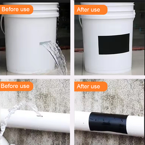 เทปซ่อมแซมกันน้ำแบบหนาพิเศษ <span class=keywords><strong>ปิด</strong></span>รอยรั่วได้ทันที ผลิตจากยาง ขนาด 10 ซม. x 1.5 ม. เทปปิดรอยต่อกันน้ำสำหรับท่อ - Product Image 5