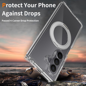 Funda Transparente con Tapa Abatible para <span class=keywords><strong>Galaxy</strong></span>, Soporte Giratorio de 360 Grados, Magnética, Antiamarillamiento, Transparente, Antigolpes, Fundas para Samsung Z Fold 7 - Product Image 6