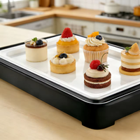 Ensemble de supports à gâteaux en acier inoxydable pour hôtel et restaurant, présentoir à desserts, stand de présentation alimentaire pour traiteur, buffet pour banquet, mariage