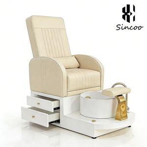 Chaise de pédicure moderne de luxe de haute qualité pour salons de manucure, spa pour les pieds avec siège et dossier réglables pour les techniciennes en ongles - Product Image 6