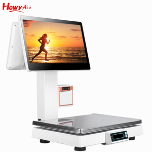 POS tout en un <span class=keywords><strong>PC</strong></span> 15.6 pouces écran tactile moniteur POS caisse enregistreuse imprimante Terminal balance électronique - Product Image 5