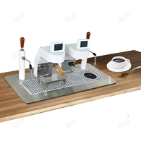 Bureau en acier inoxydable sous le comptoir intégré dans le comptoir café électrique Bar deux groupes machine à café espresso commerciale de bureau