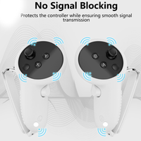 Étui résistant aux chocs pour manettes Meta Quest3 VR, housse en silicone pour un confort amélioré