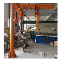Grue à bras articulé d'atelier à rotation à 90 degrés, conception de grue à bras articulé autoportante