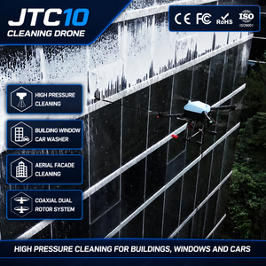 Drone de Nettoyage Professionnel avec Système de Pulvérisation Avancé, Machine Intelligente de Lavage de Façades, Équipement d'Entretien de Bâtiments pour Fenêtres - Product Image 1