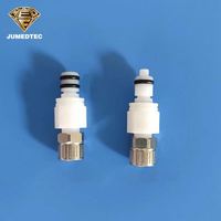 Raccord rapide double O-ring 4mmID 6mmOD pour tuyau d'air, insert sans valve en ligne, connecteur rapide POM, raccords d'eau avec écrou de blocage haute performance