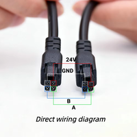 Kabel Ekstensi M AMS Lite 4-Pin untuk Kabel Ekstensi Bambu Lab dengan Konektor & Terminal Cincin Magnetik