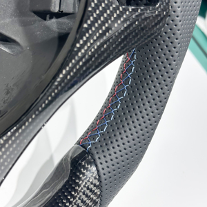Volante de fibra de carbono con levas de cambio para <span class=keywords><strong>BMW</strong></span> E90 E92, con interfaz de palanca de cambios, desde almacén de EE. UU. - Product Image 5
