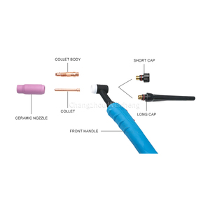 Đèn hàn <span class=keywords><strong>TIG</strong></span> WP-17, đèn hàn làm mát bằng khí WP17 với súng hàn chất lượng cao - Product Image 3