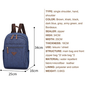 Zaino Promozionale Idrorepellente in Poliestere, Impermeabile, Trendy, Colore Blu, Unisex - Product Image 3