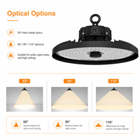 Lámpara LED UFO Industrial de Alta Potencia, 200 Lm/W, 6500K, 7 Años de Garantía, Liteon 5050 LED, Lente de PC, IP65, IK08, 100W, 120W, 150W