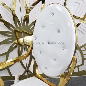 Sillas <span class=keywords><strong>DE</strong></span> CORONA <span class=keywords><strong>DE</strong></span> BODA <span class=keywords><strong>DE</strong></span> ACERO INOXIDABLE, muebles <span class=keywords><strong>de</strong></span> boda <span class=keywords><strong>de</strong></span> Hotel europeo, comedor <span class=keywords><strong>de</strong></span> metal, cocina, sillones modernos - Product Image 5