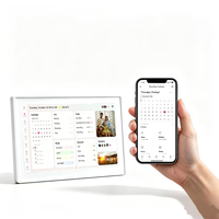 Calendrier intelligent direct usine, écran tactile numérique IPS 10 pouces, mural, Wi-Fi, planificateur de repas familial, MP4/MP3, télécommande en plastique