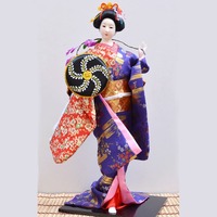 Vente en gros 55cm poupées Kabuki japonaises Geisha Kimono fille Statue nouveauté Figurine de collection pour la décoration de bureau à domicile