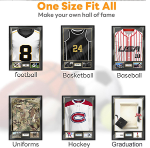 Boîte de présentation écologique pour maillot de sport avec cadre photo mural pour baseball, basketball, football, pickleball - Product Image 6