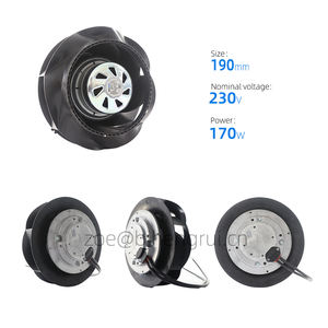 Ventilador centrífugo de refrigeración con inversor, rodamiento de bolas, ebmpapst VBS0190RSLFS-8317082557, 190*190*91mm, 230V, EC, 170W, 4000 RPM, 535m/h, 1.3A - Product Image 2