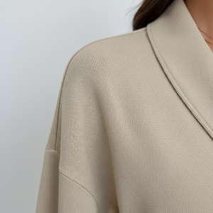 V-hals damesblouse, elegante lange mouwen, bijpassende stijlvolle wijde broek, 2-delige set, los, zomer, milieuvriendelijk, ademend - Product Image 2