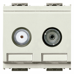 Prise TV satellite Direct Tv Rd 2 sorties blanche 5,1 cm de longueur 4,3 cm de largeur 5,3 cm de hauteur - Product Image 1